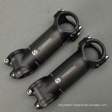 Carbon Fiber 6/17 degree MTB Road Bike handlebar stems Bicycle Stem 60 - 120mm